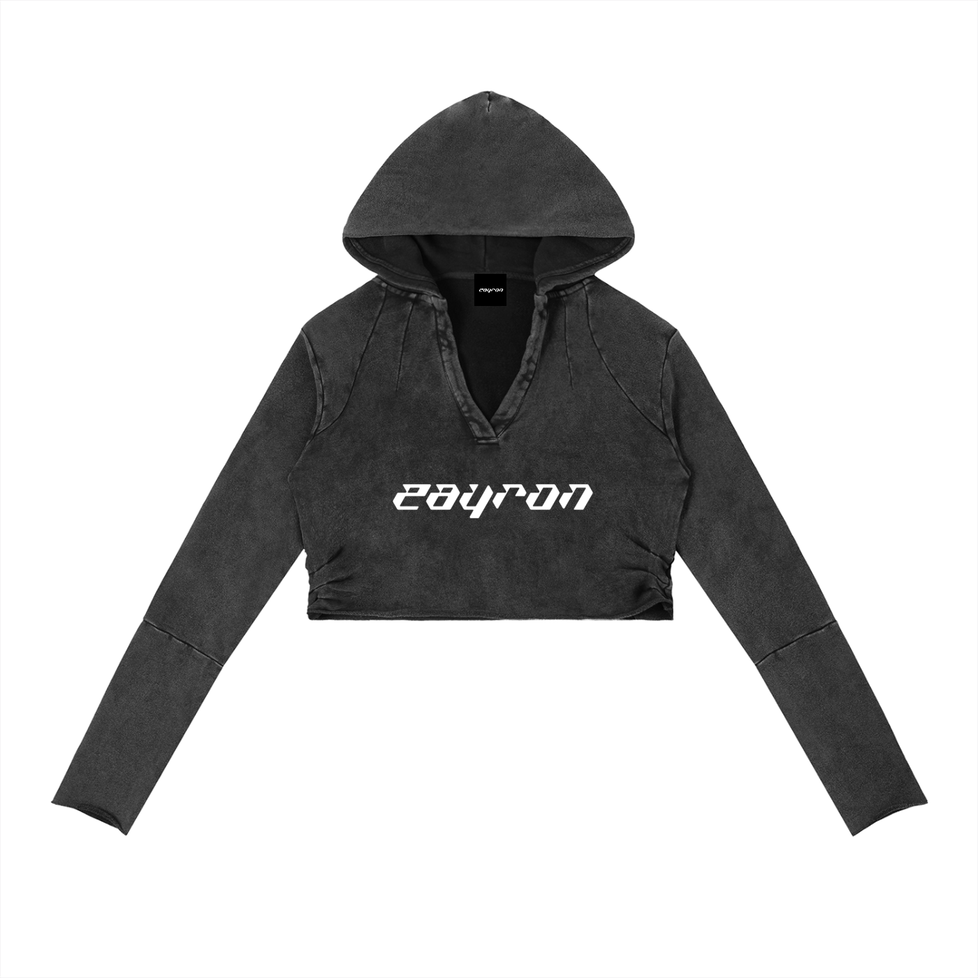 Vintage Washed Raw Edge Hoodie – ZAYRON