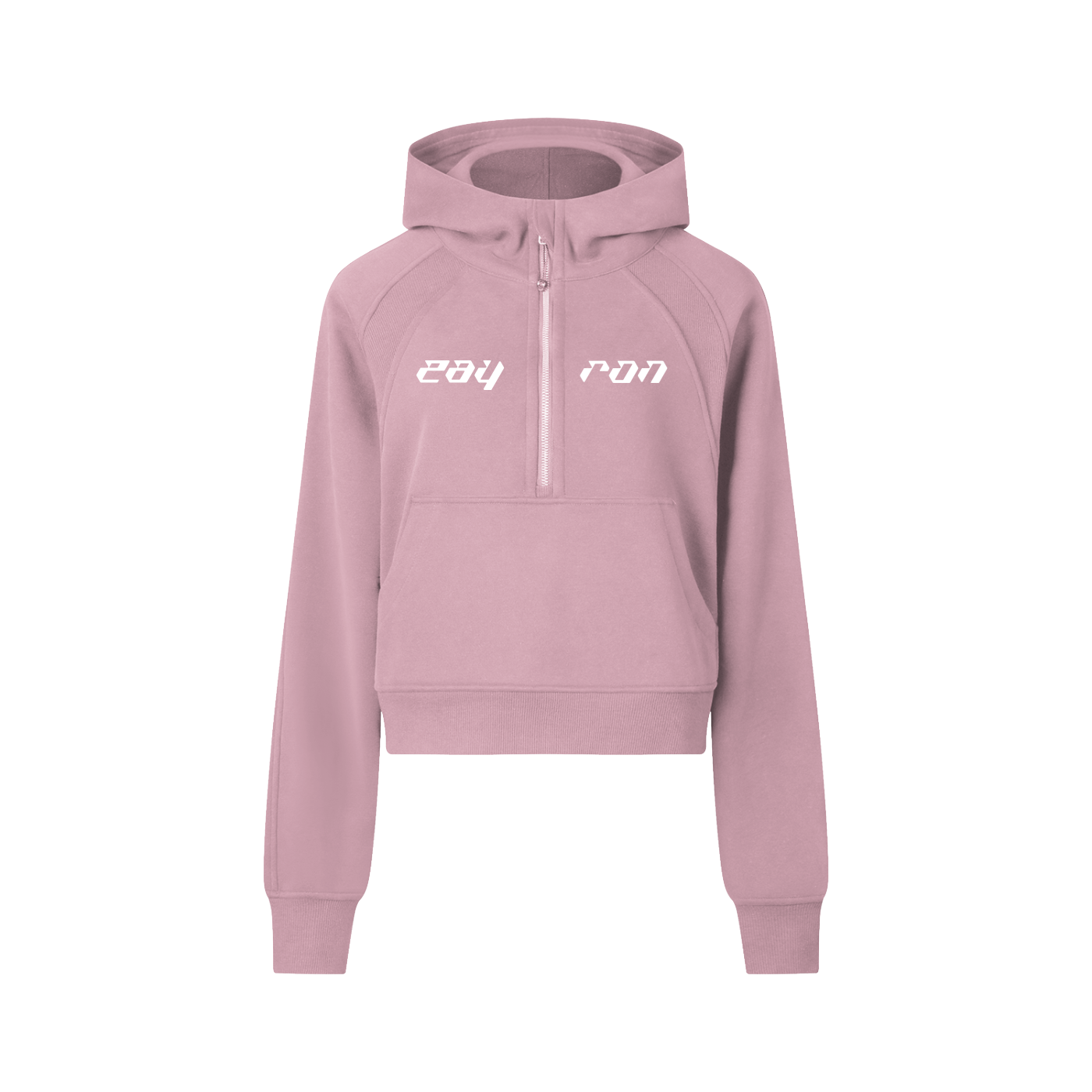 Cropped Half-Zip Hoodie – ZAYRON Cropped Half-Zip Hoodie – ZAYRON