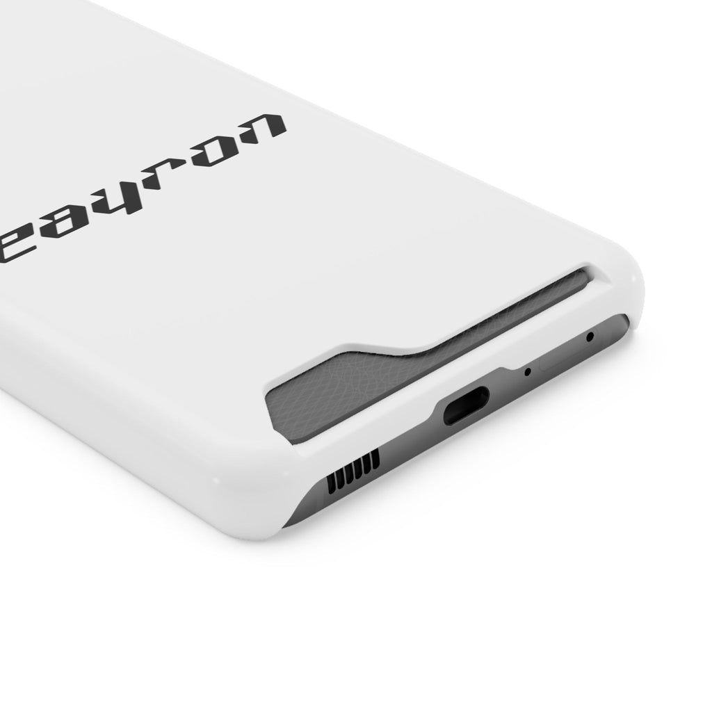 Minimal White Phone Case with Card Holder
