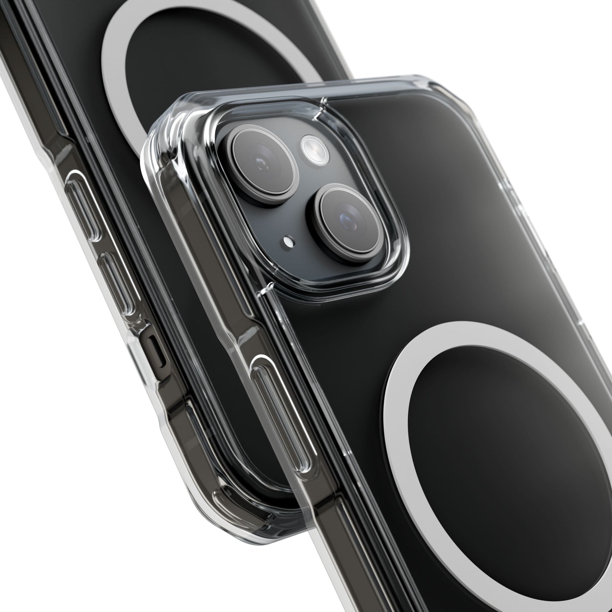 Clear Magnetic iPhone Case with MagSafe Ring