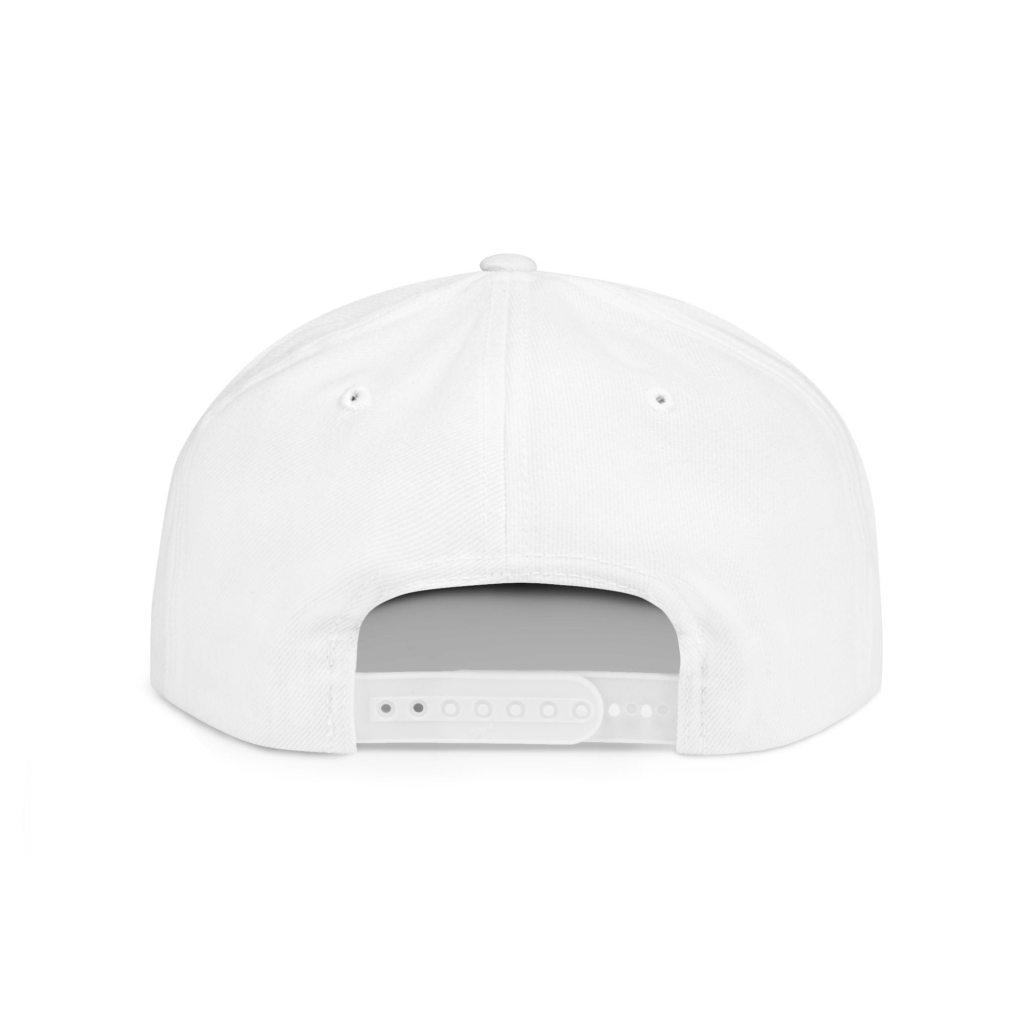 Retro Tech Logo Flat Bill Snapback Hat