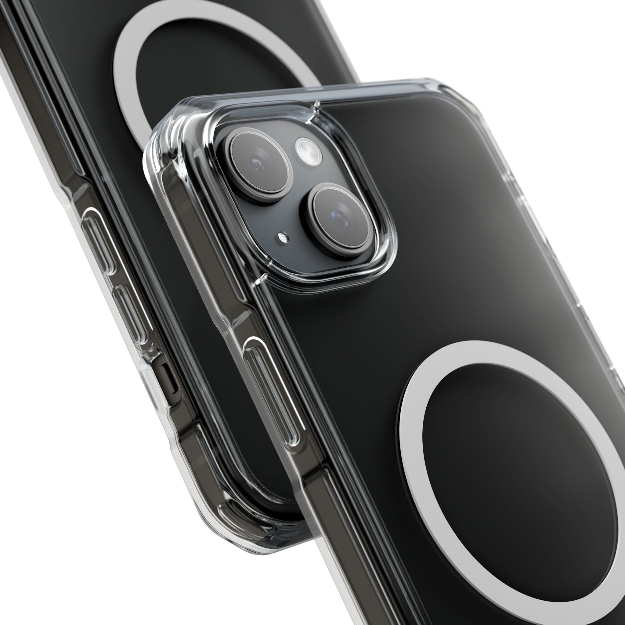 Clear Magnetic iPhone Case with MagSafe Ring
