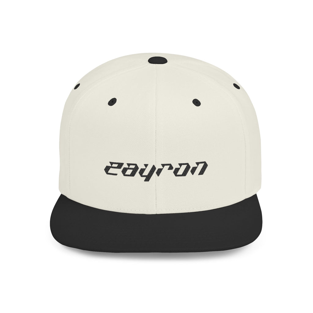 Retro Tech Logo Flat Bill Snapback Hat