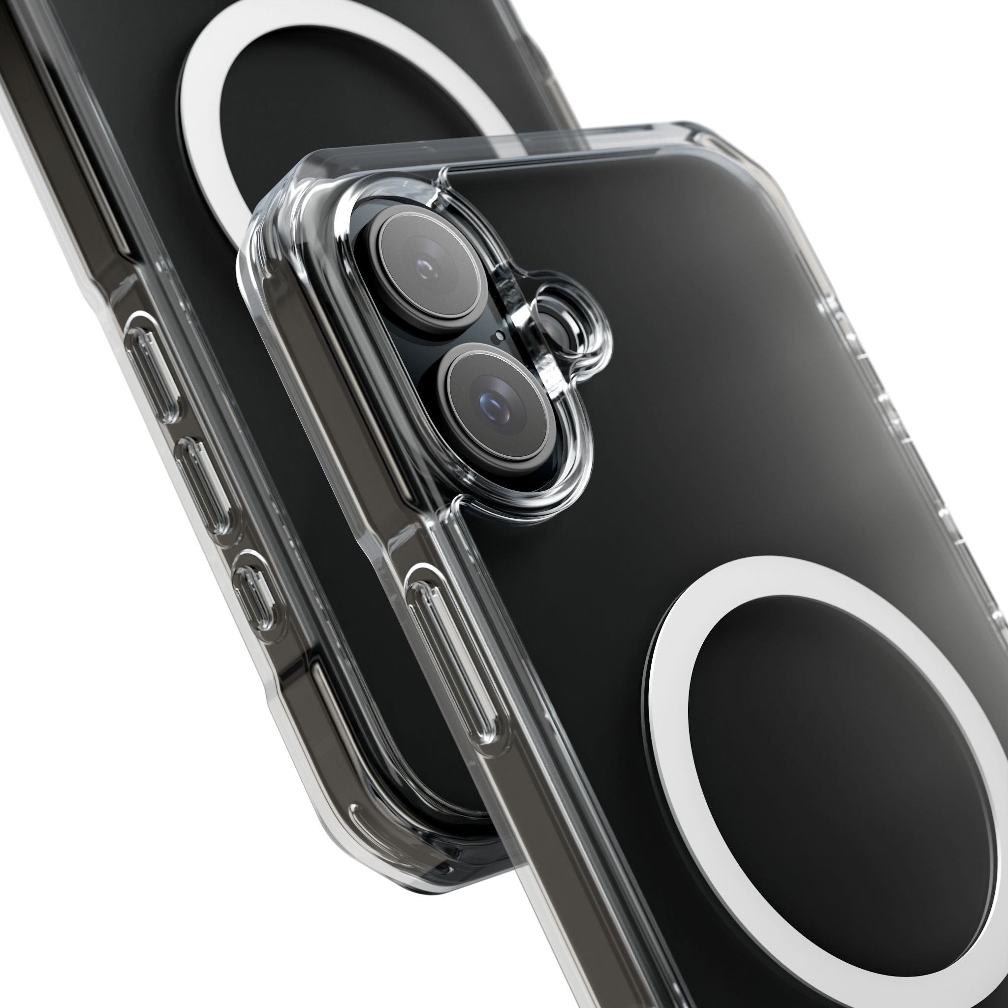 Clear Magnetic iPhone Case with MagSafe Ring