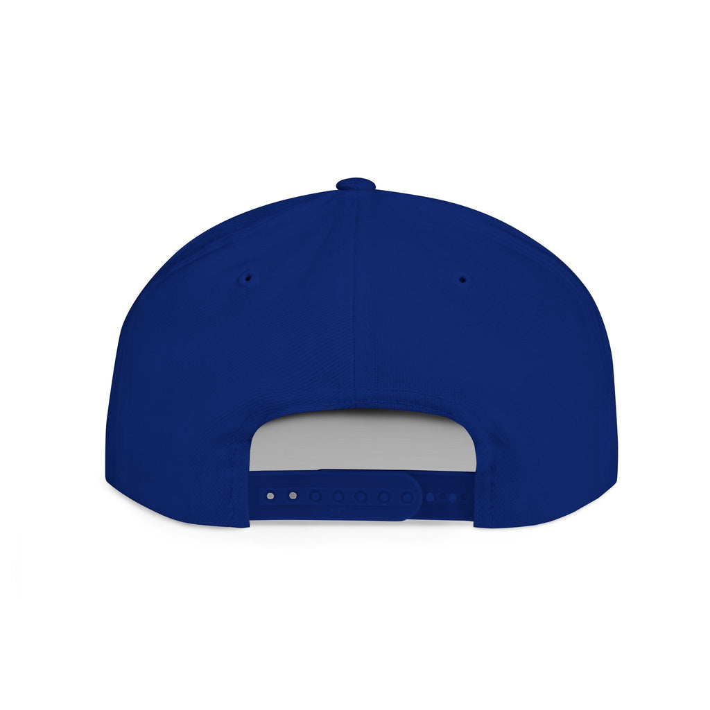 Retro Tech Logo Flat Bill Snapback Hat