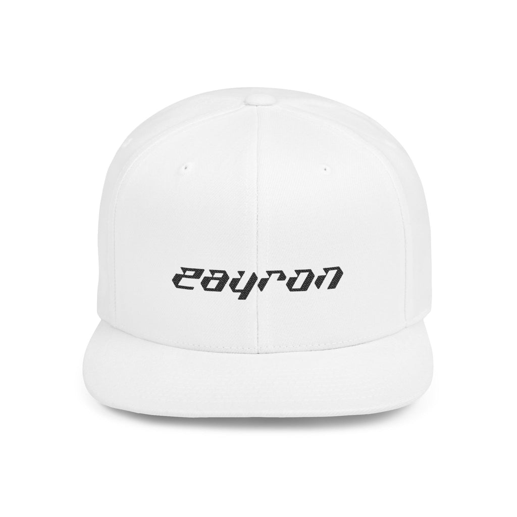 Retro Tech Logo Flat Bill Snapback Hat