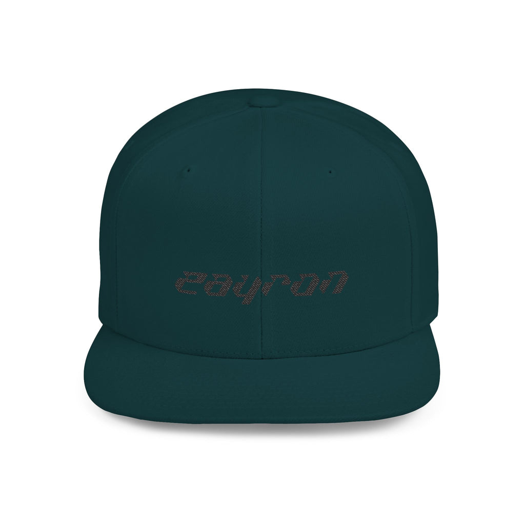 Retro Tech Logo Flat Bill Snapback Hat