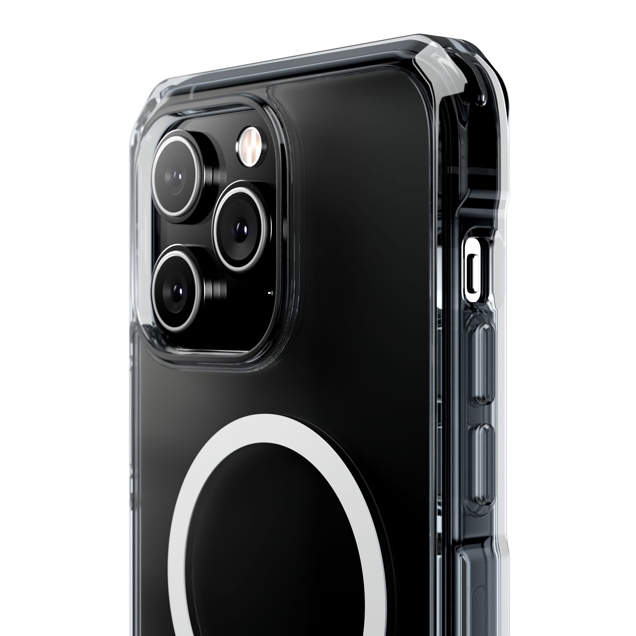 Clear Magnetic iPhone Case with MagSafe Ring