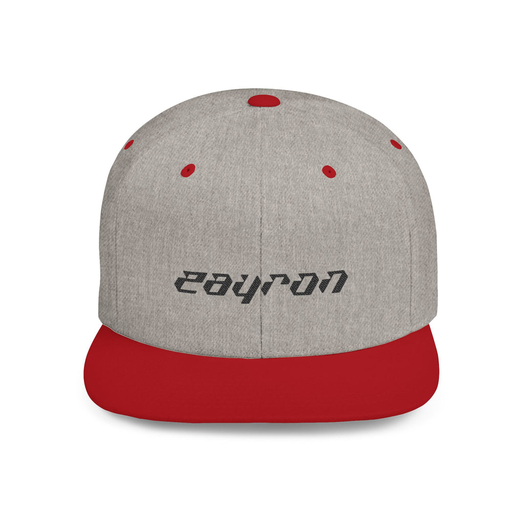 Retro Tech Logo Flat Bill Snapback Hat