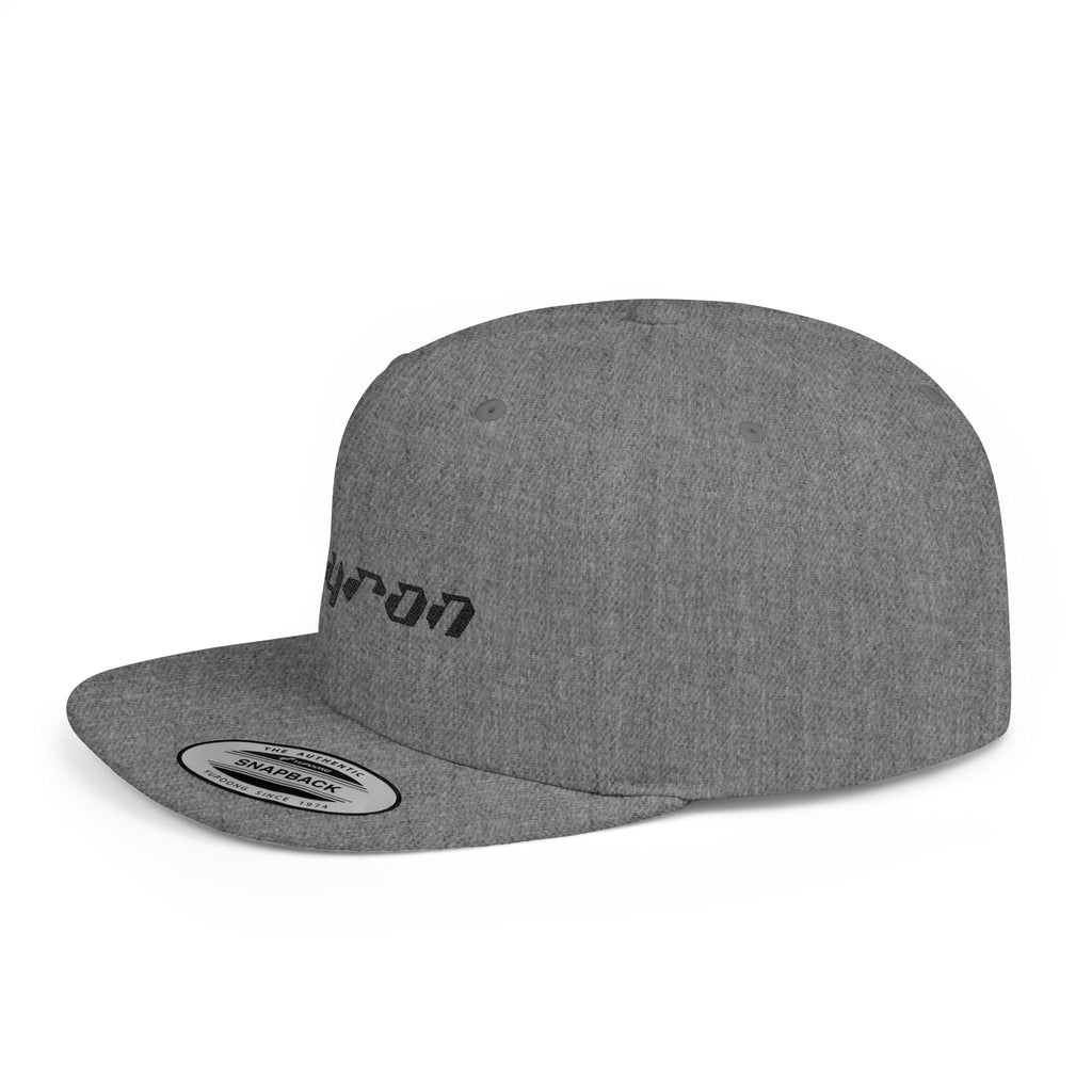 Retro Tech Logo Flat Bill Snapback Hat