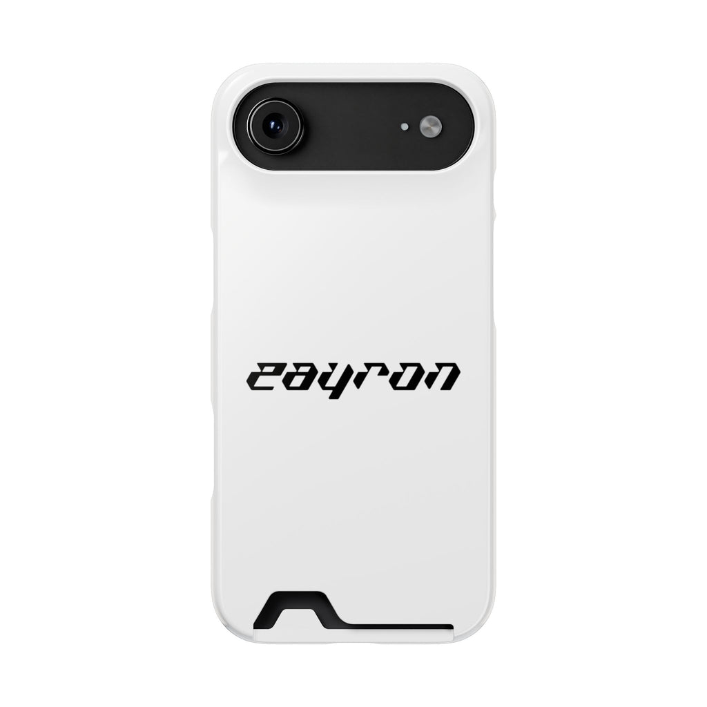 Minimal White Phone Case with Card Holder