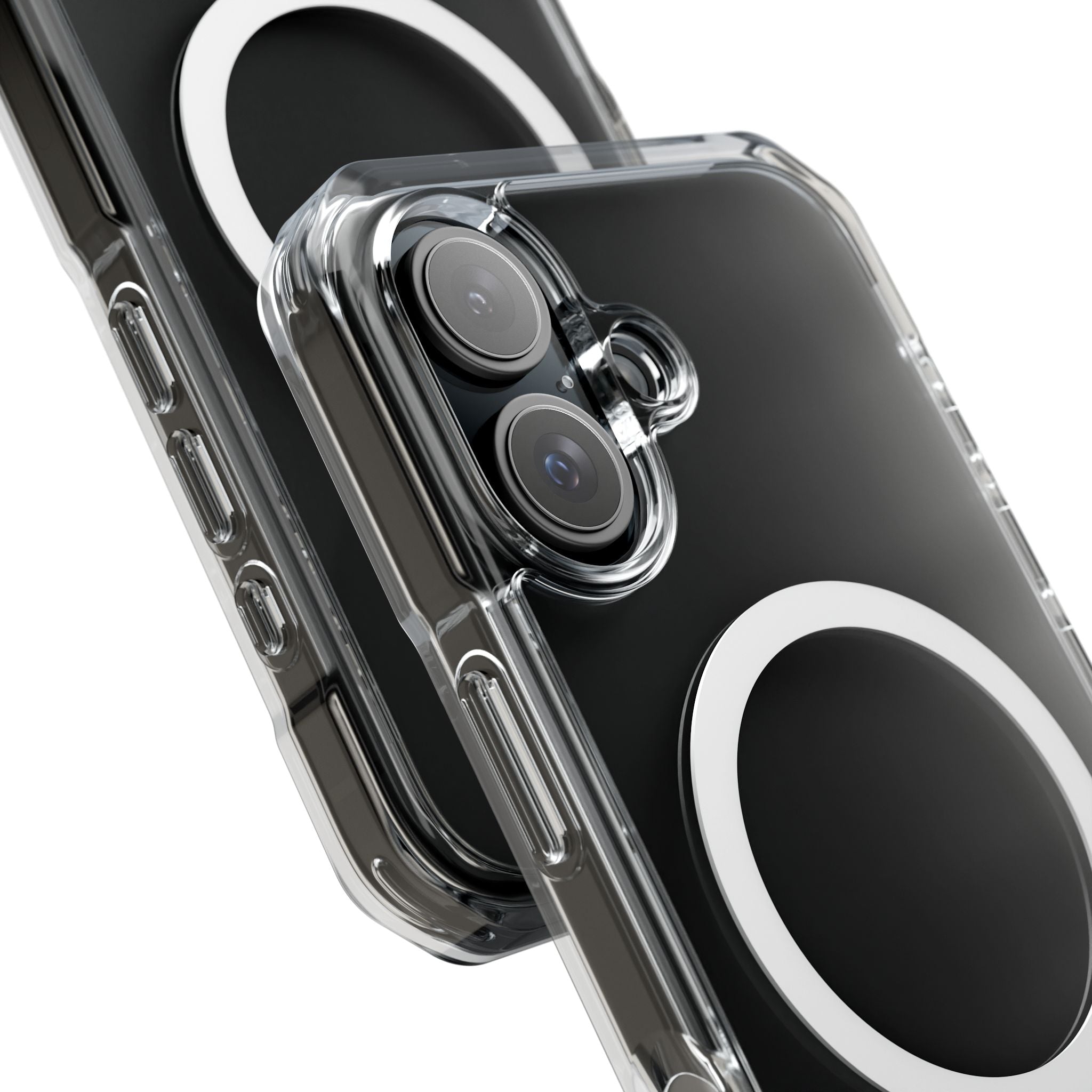 Clear Magnetic iPhone Case with MagSafe Ring