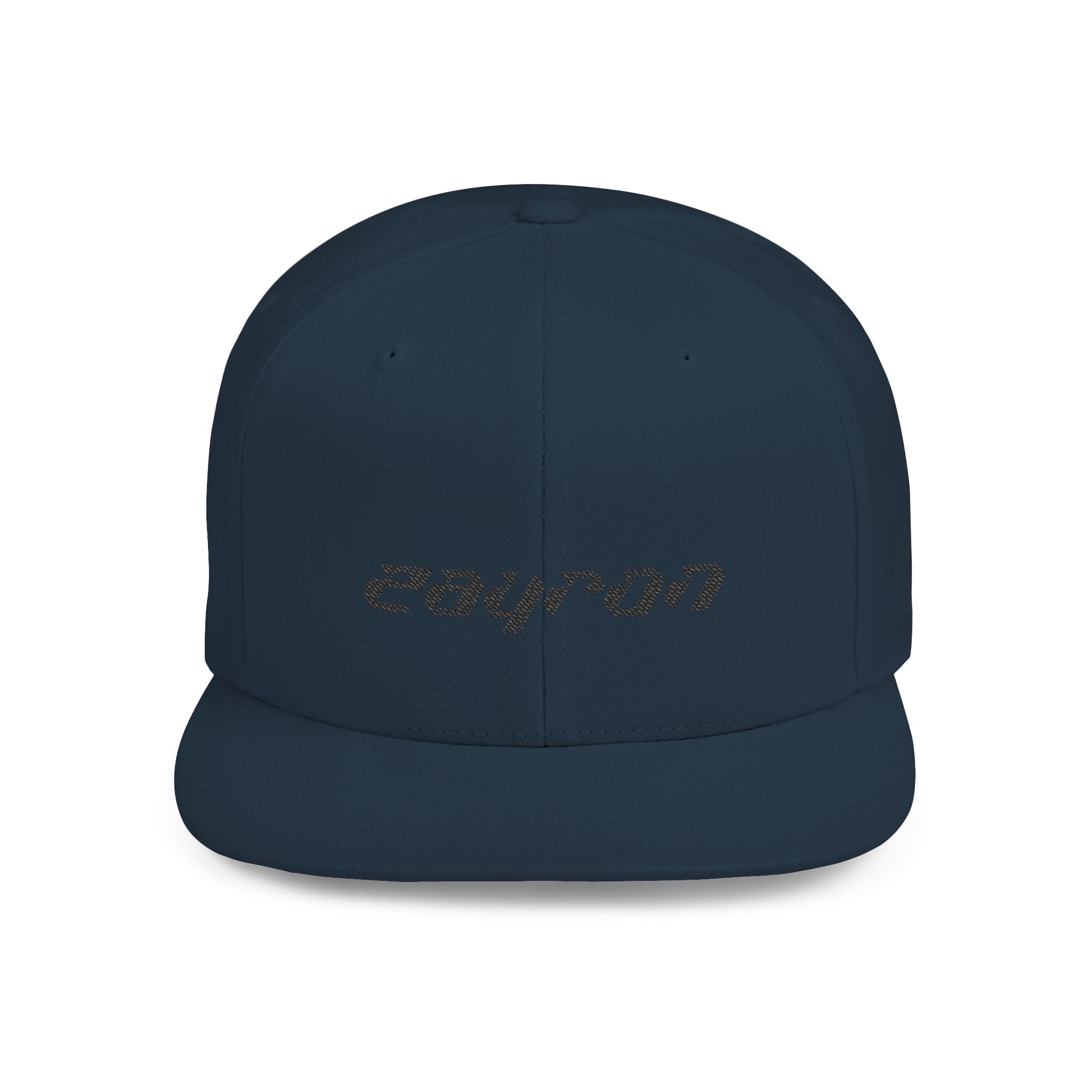 Retro Tech Logo Flat Bill Snapback Hat
