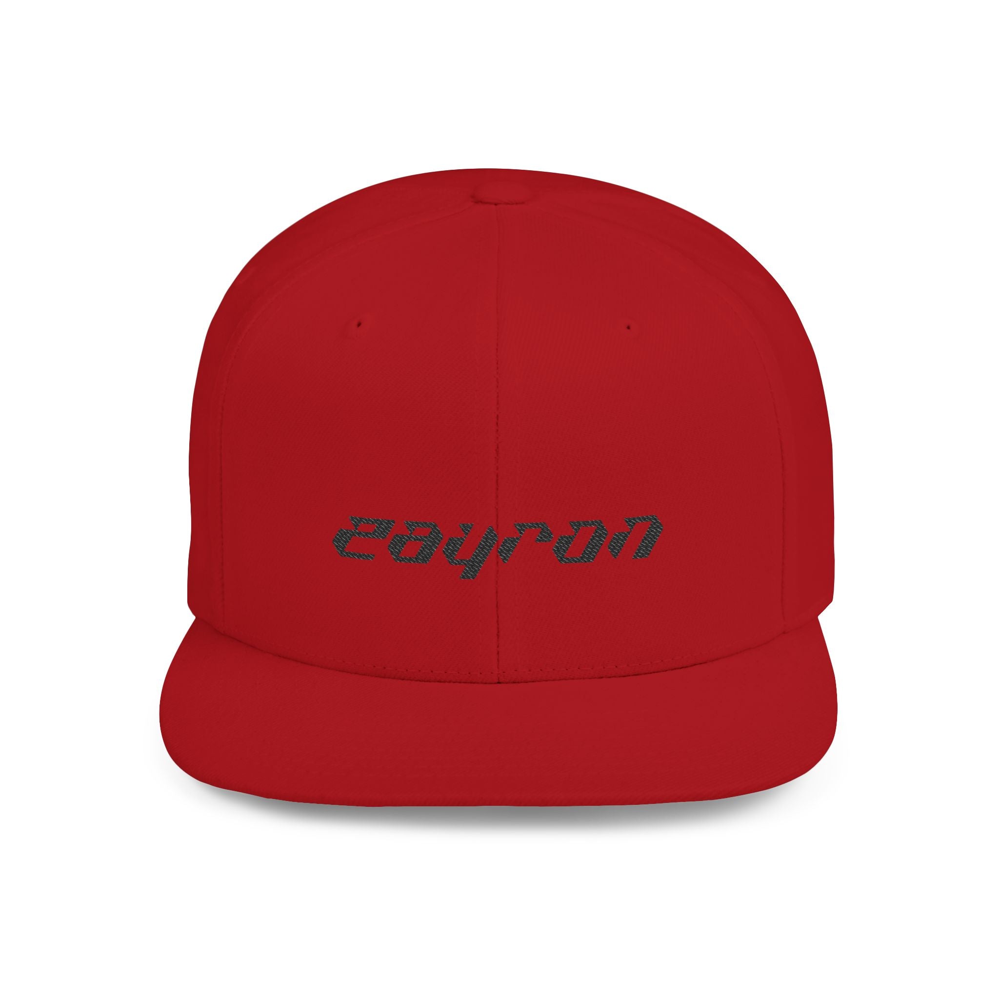 Retro Tech Logo Flat Bill Snapback Hat