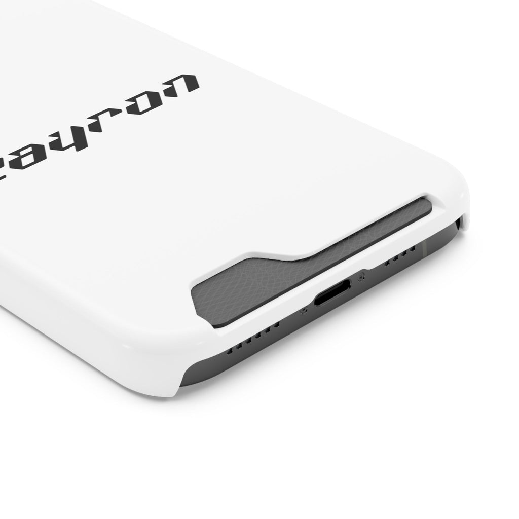 Minimal White Phone Case with Card Holder