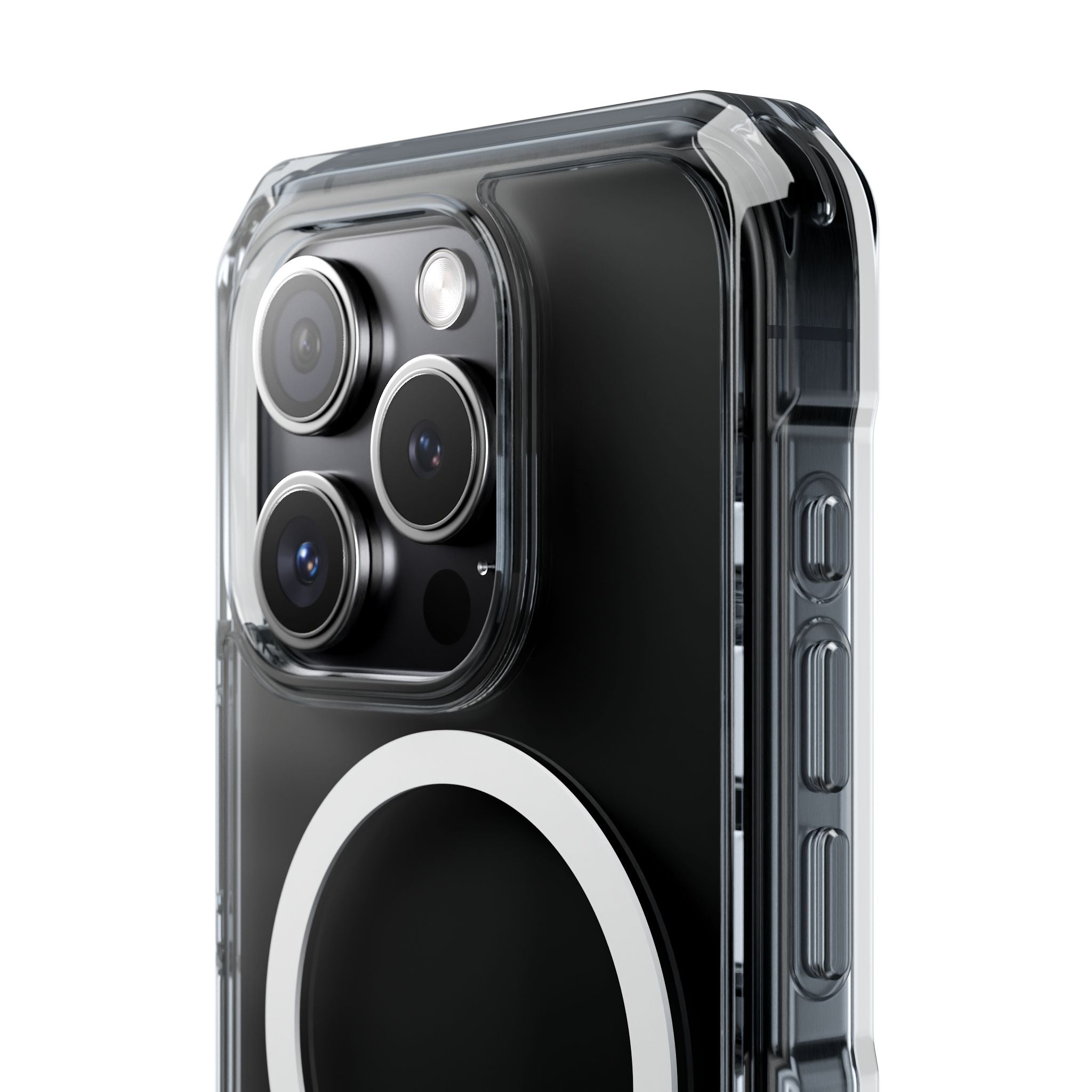 Clear Magnetic iPhone Case with MagSafe Ring