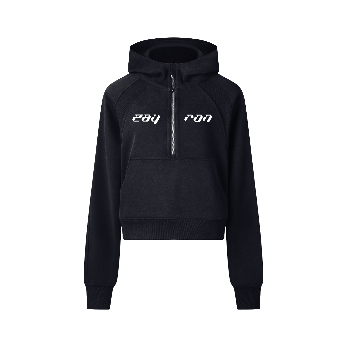 Cropped Half-Zip Hoodie – ZAYRON