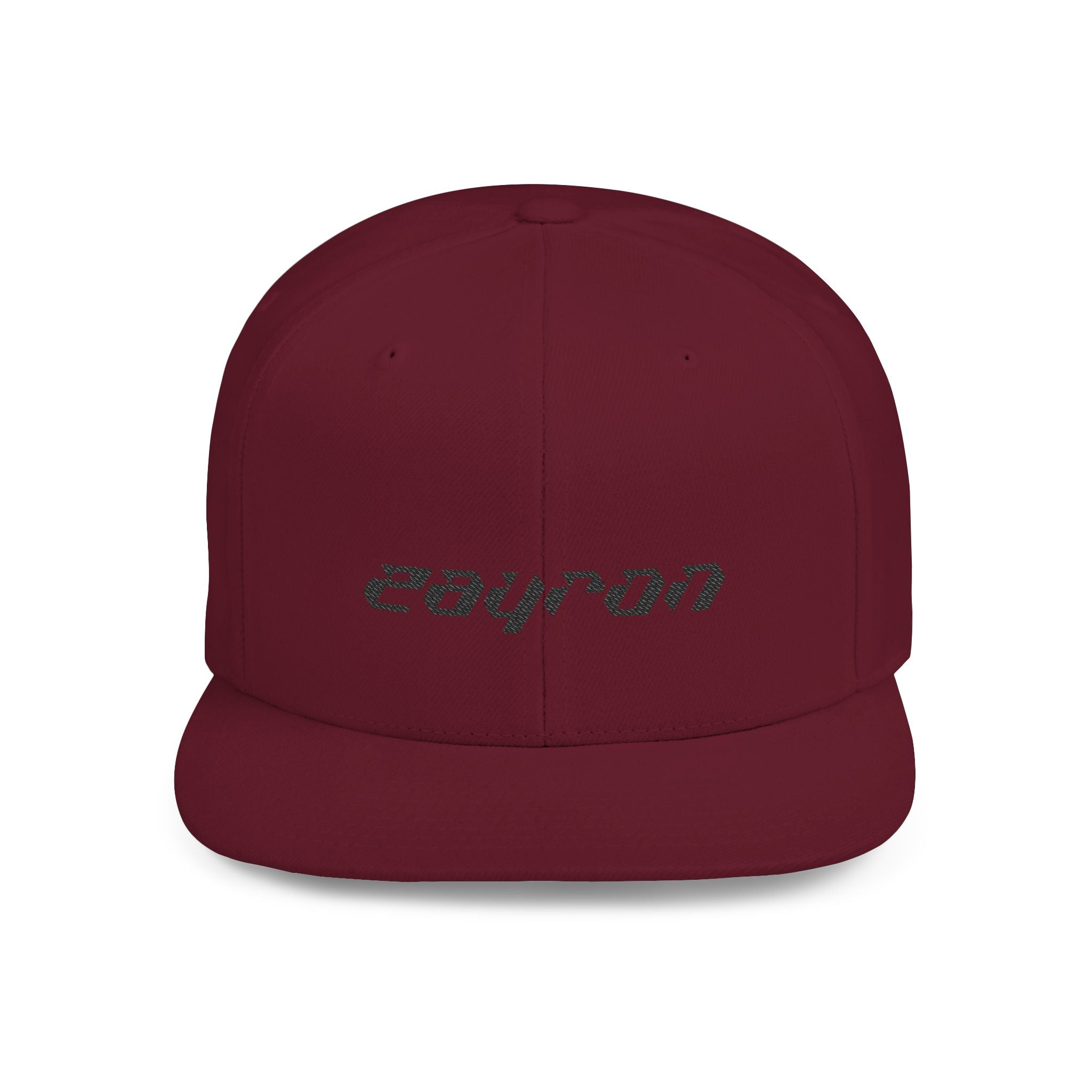 Retro Tech Logo Flat Bill Snapback Hat