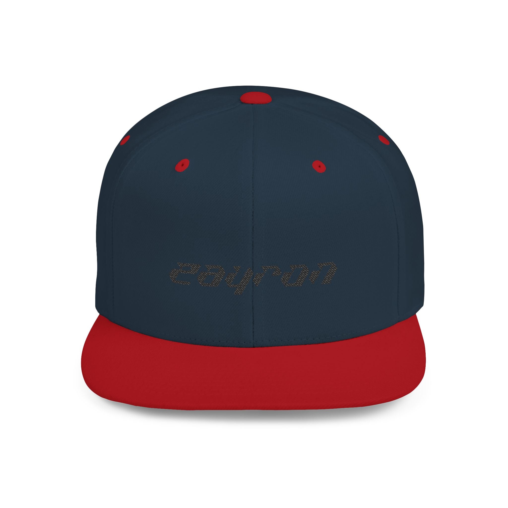 Retro Tech Logo Flat Bill Snapback Hat