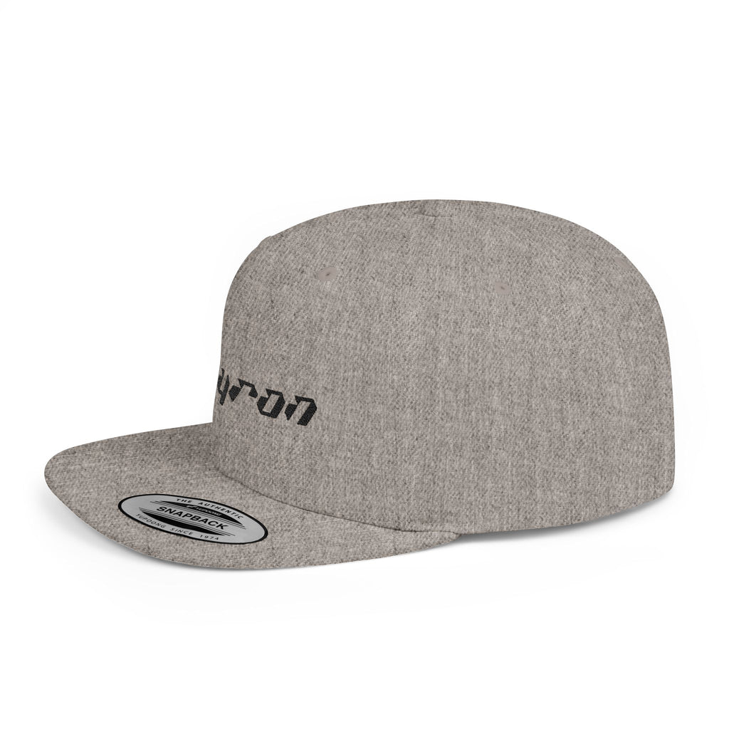 Retro Tech Logo Flat Bill Snapback Hat