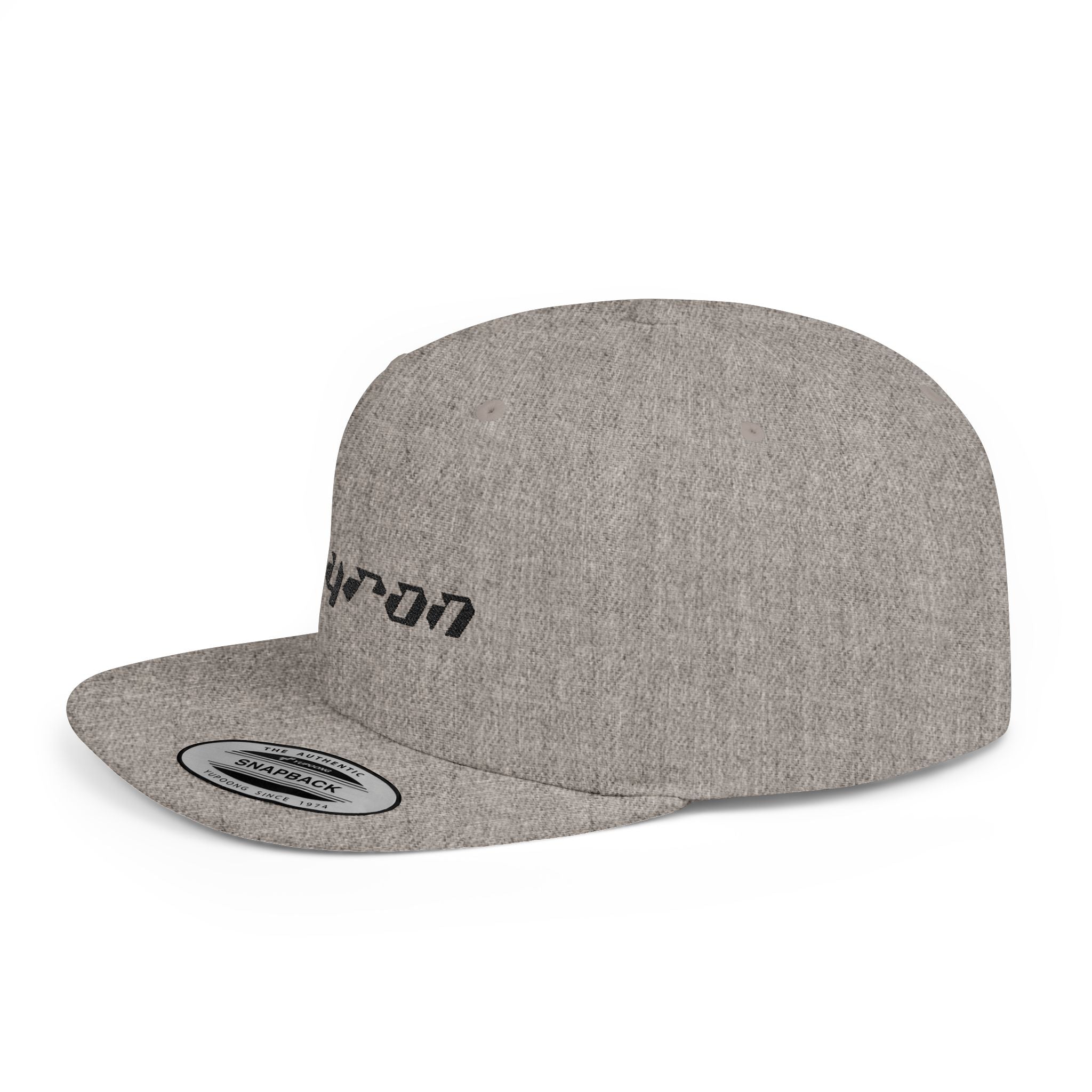 Retro Tech Logo Flat Bill Snapback Hat