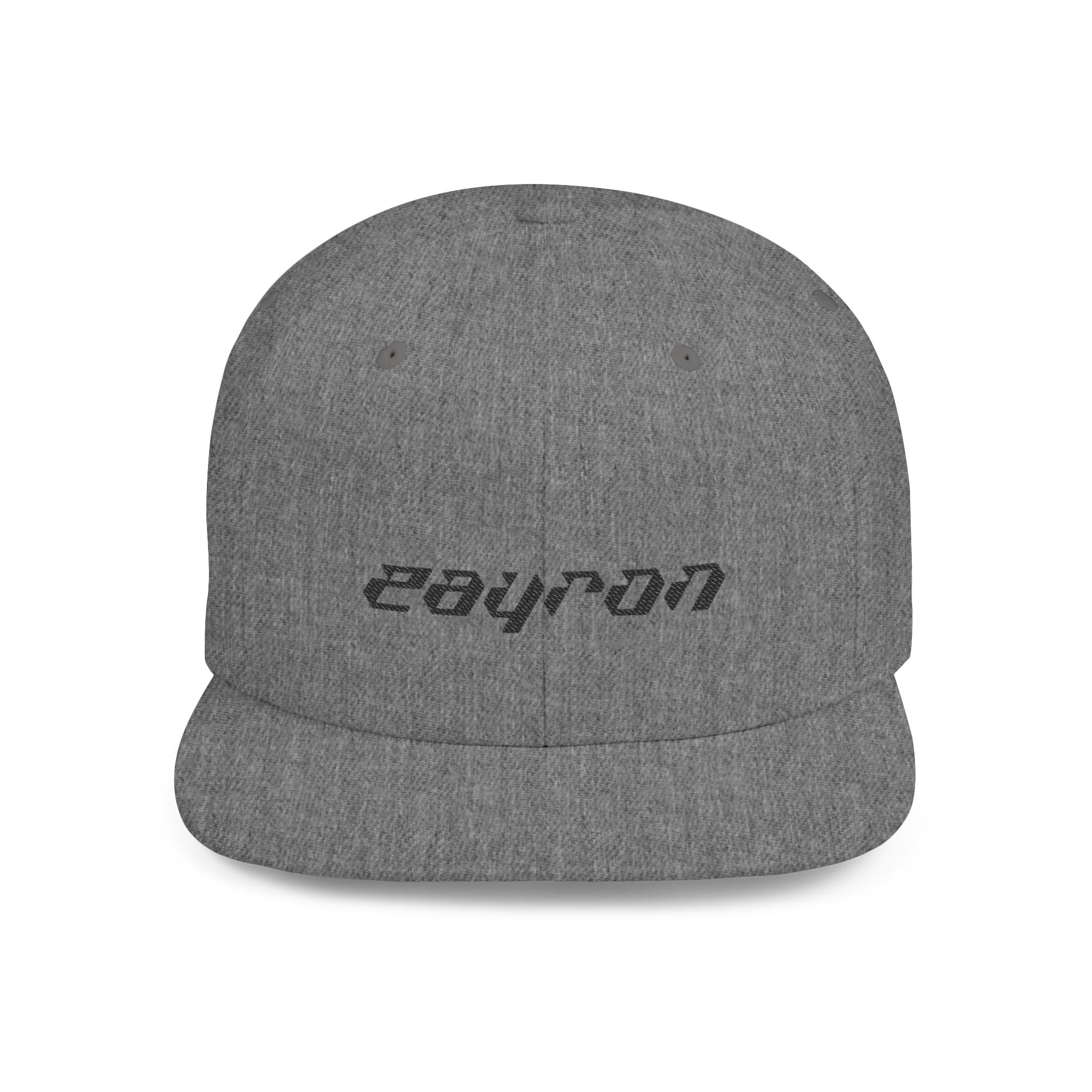 Retro Tech Logo Flat Bill Snapback Hat