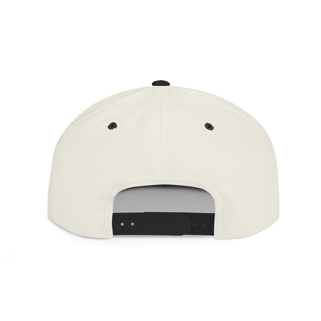 Retro Tech Logo Flat Bill Snapback Hat