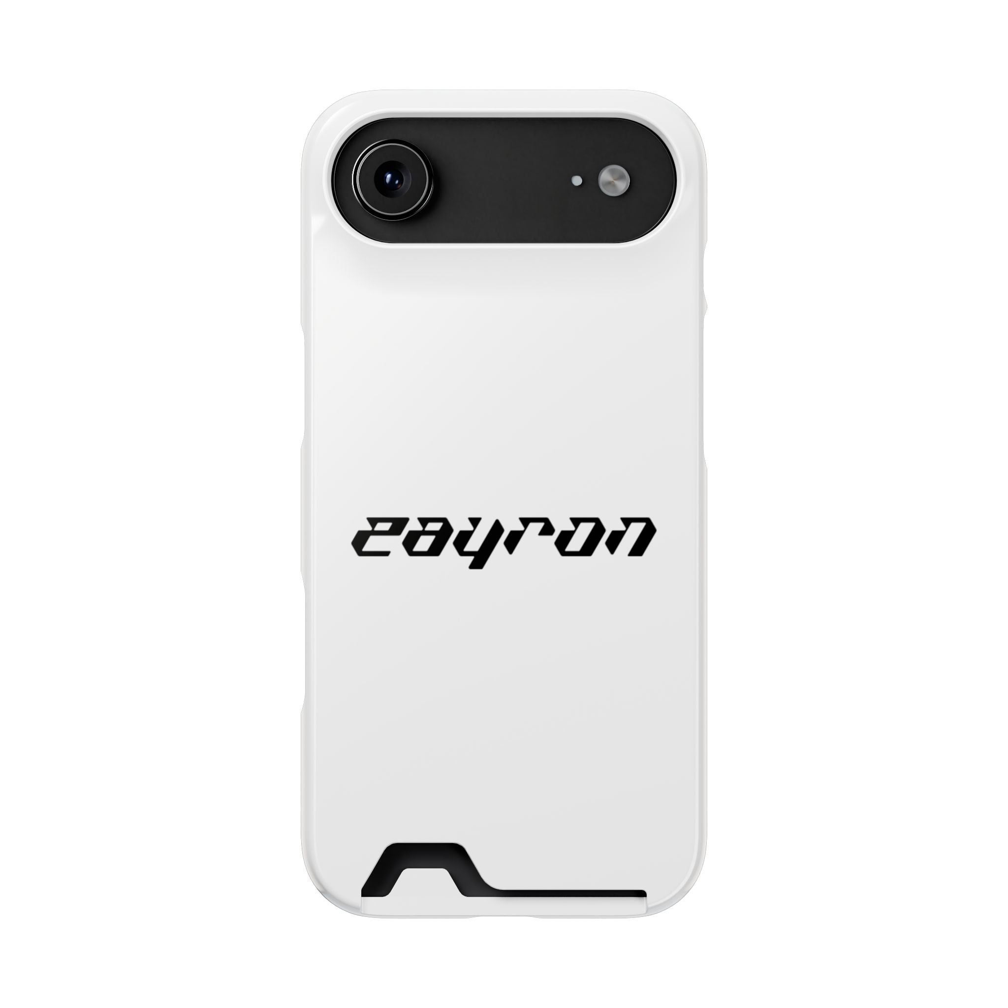 Minimal White Phone Case with Card Holder