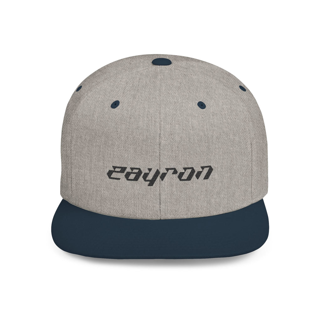 Retro Tech Logo Flat Bill Snapback Hat