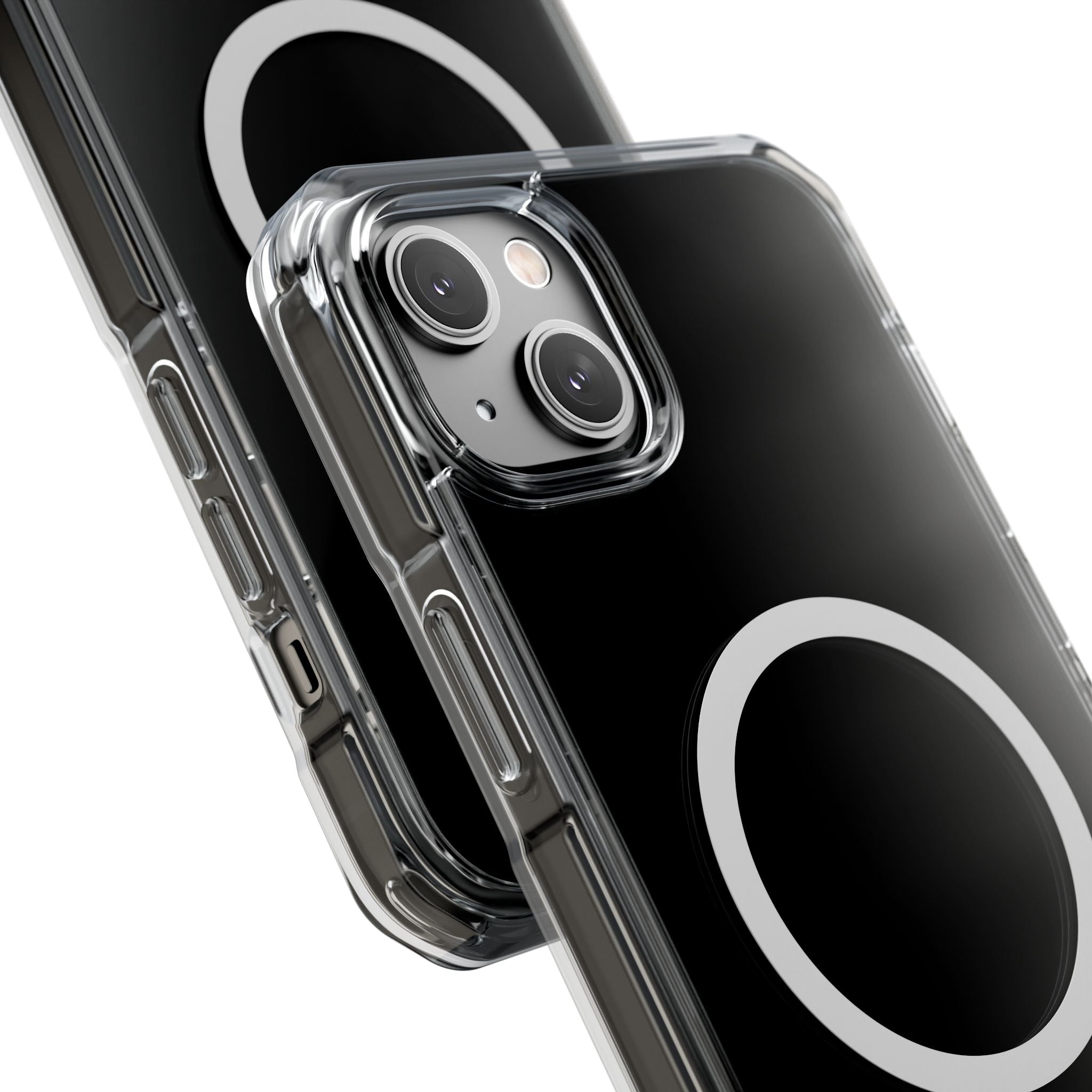 Clear Magnetic iPhone Case with MagSafe Ring