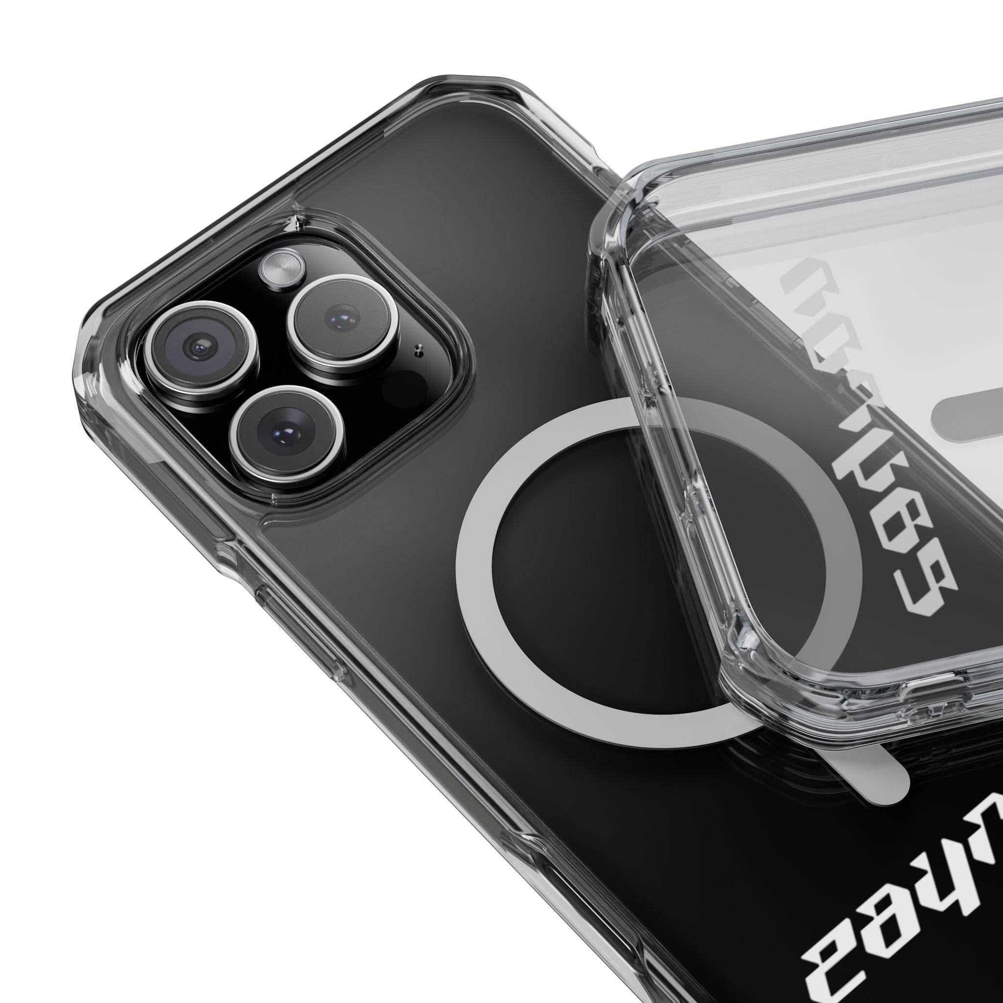 Clear Magnetic iPhone Case with MagSafe Ring