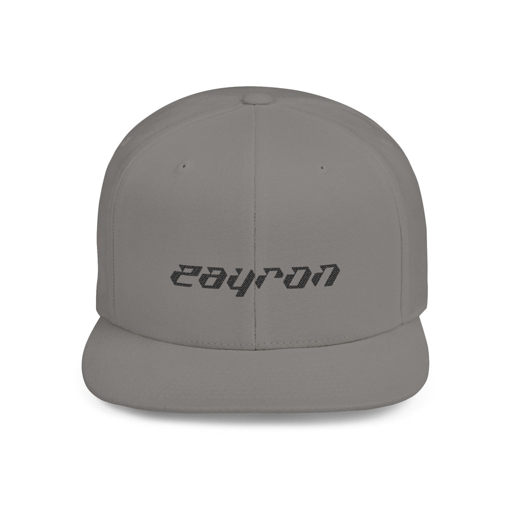 Retro Tech Logo Flat Bill Snapback Hat