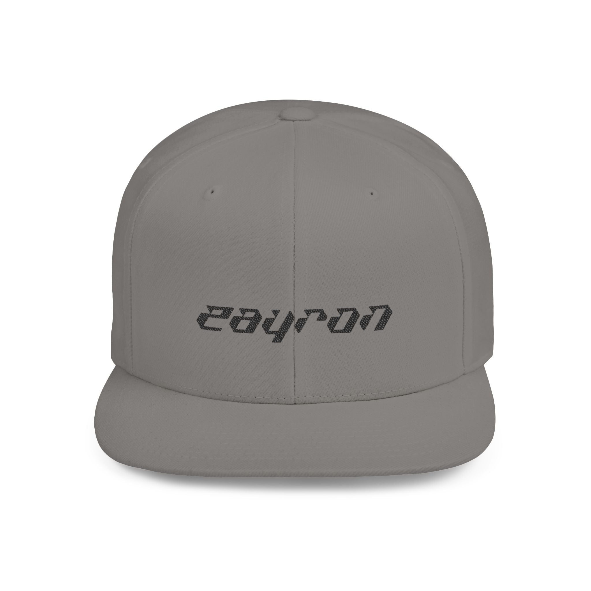 Retro Tech Logo Flat Bill Snapback Hat