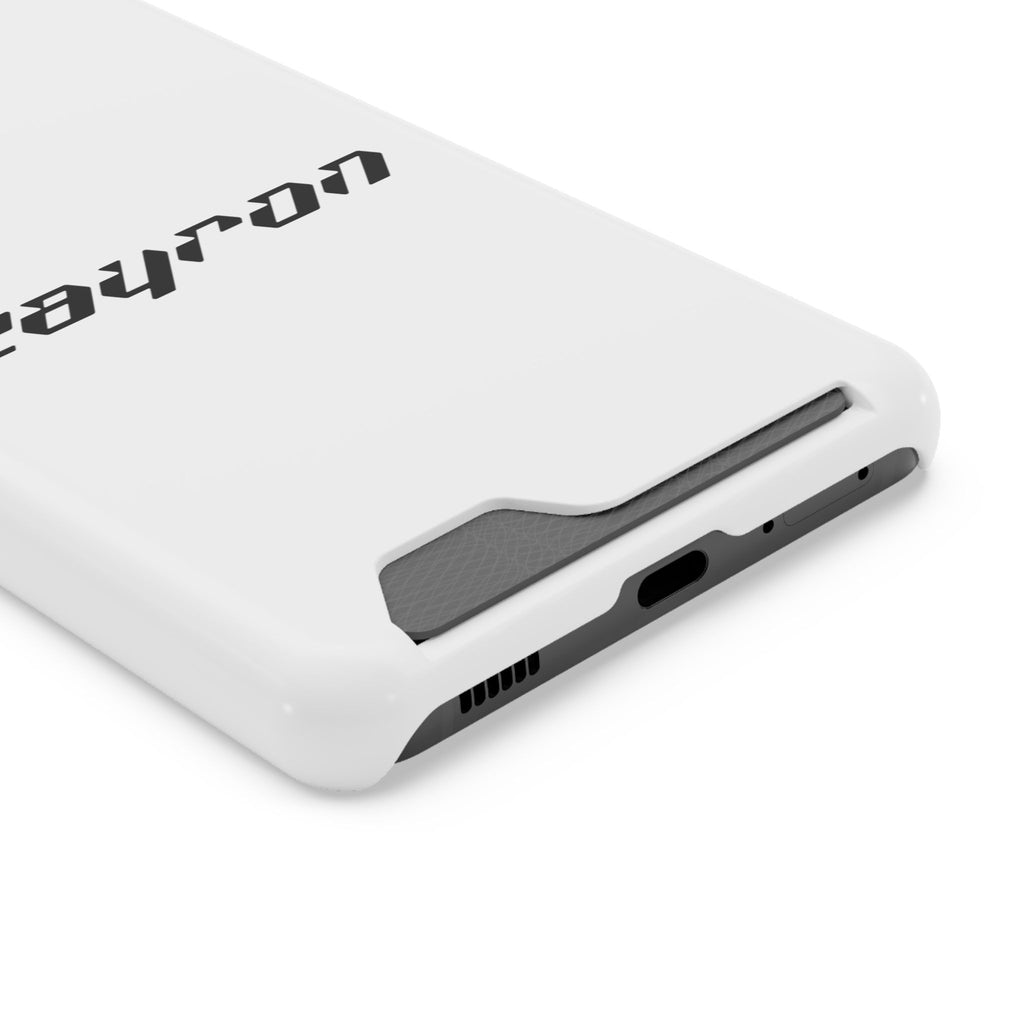 Minimal White Phone Case with Card Holder