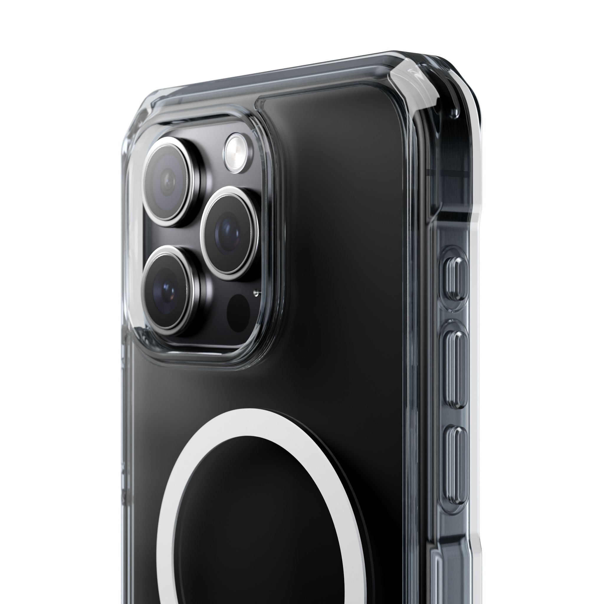 Clear Magnetic iPhone Case with MagSafe Ring