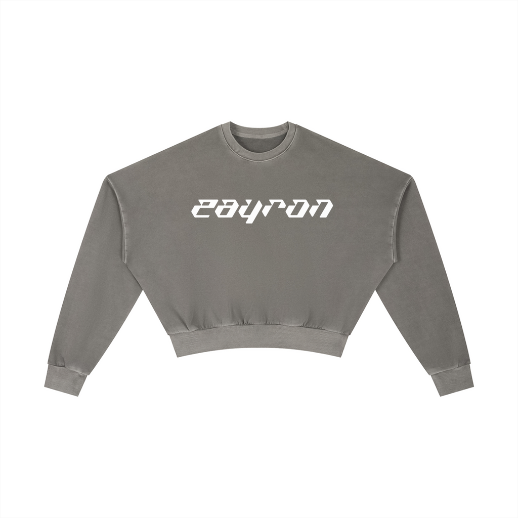 Vintage Washed Cropped Sweatshirt