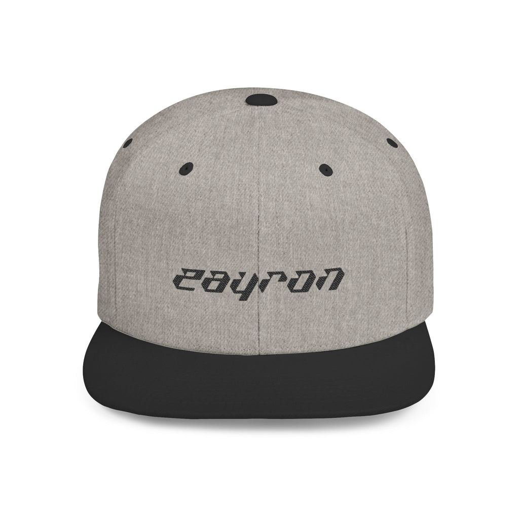 Retro Tech Logo Flat Bill Snapback Hat