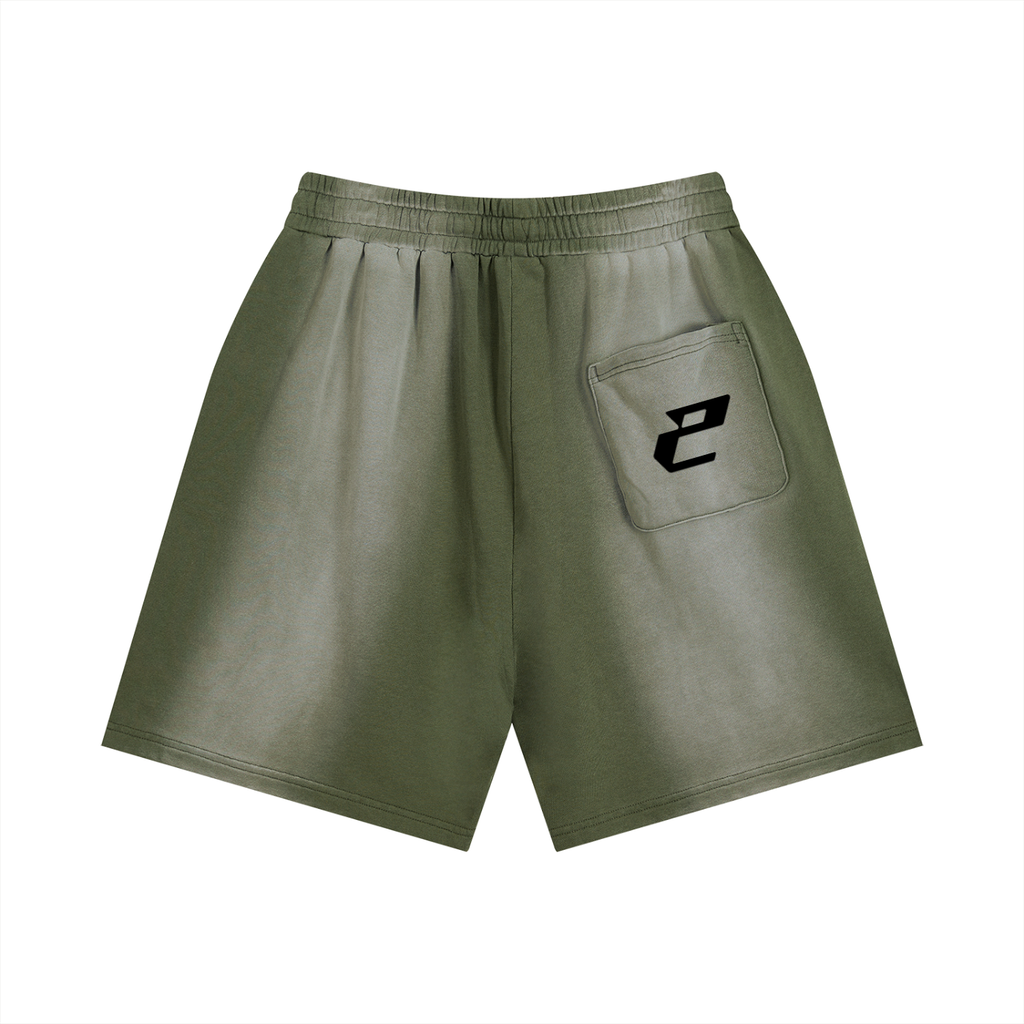 Sun Fade Distressed Shorts
