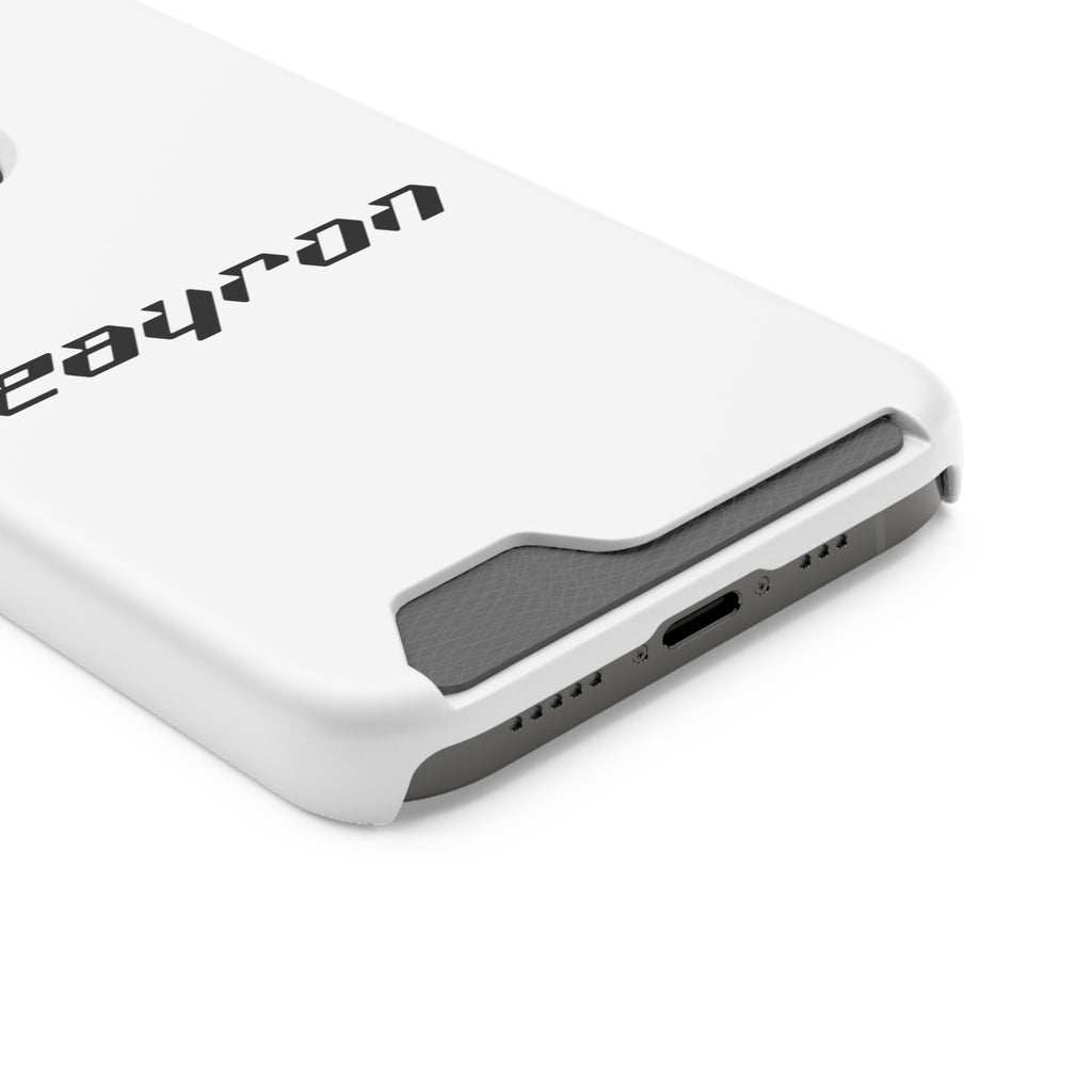 Minimal White Phone Case with Card Holder