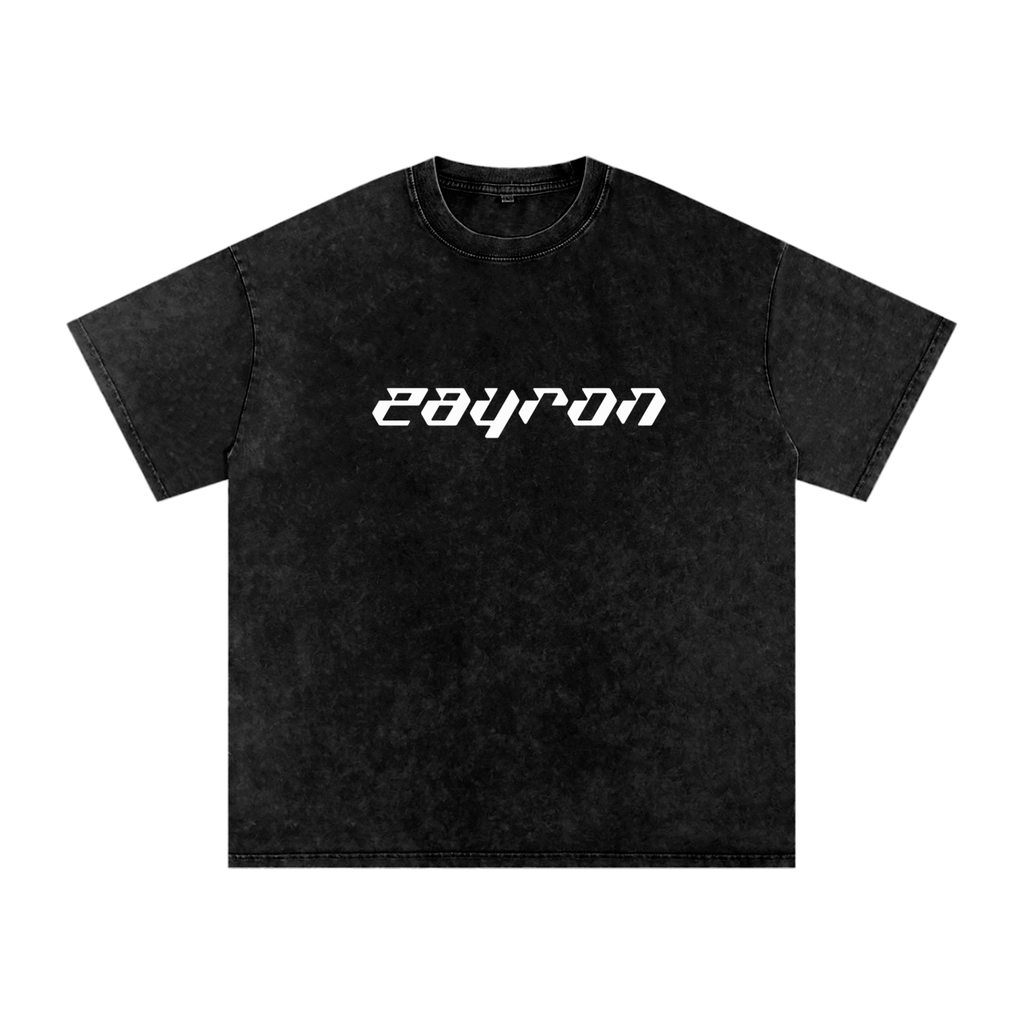 Snow Washed Oversized Cotton T-Shirt