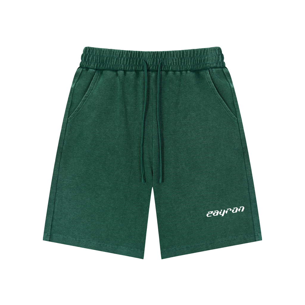 Mineral Wash Waffle Knit Shorts