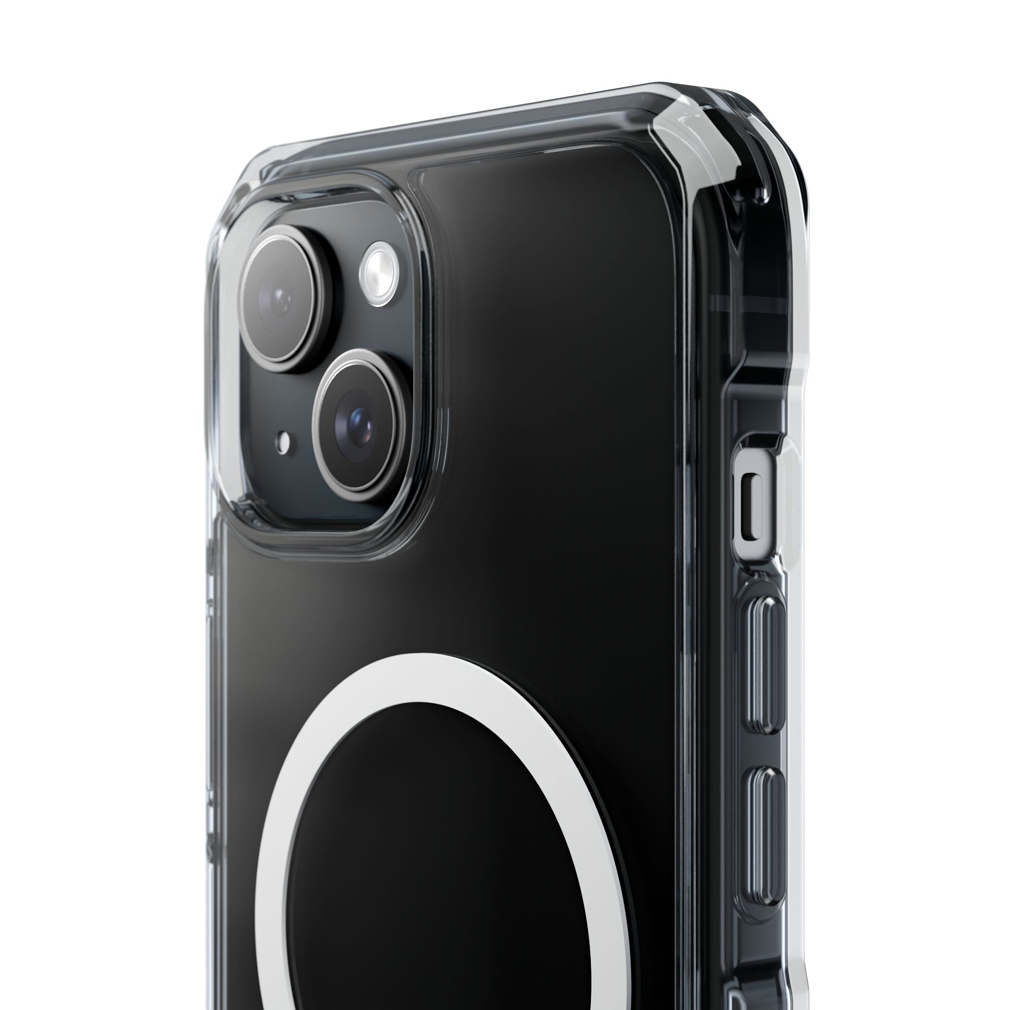 Clear Magnetic iPhone Case with MagSafe Ring
