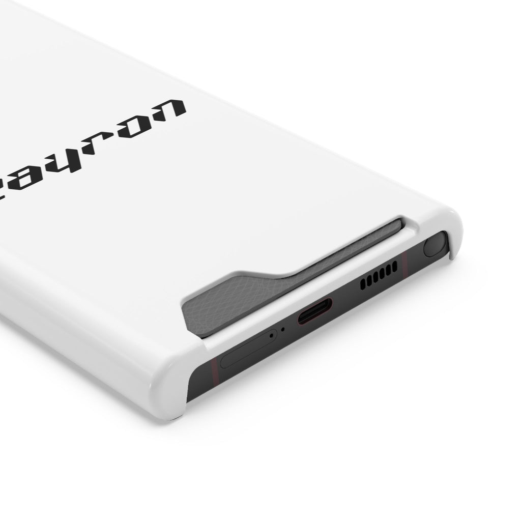 Minimal White Phone Case with Card Holder