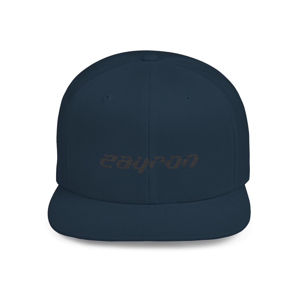 Retro Tech Logo Flat Bill Snapback Hat