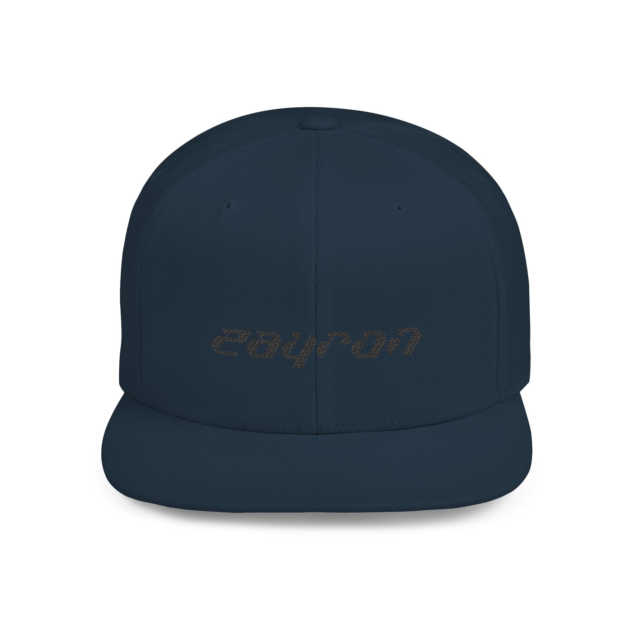 Retro Tech Logo Flat Bill Snapback Hat
