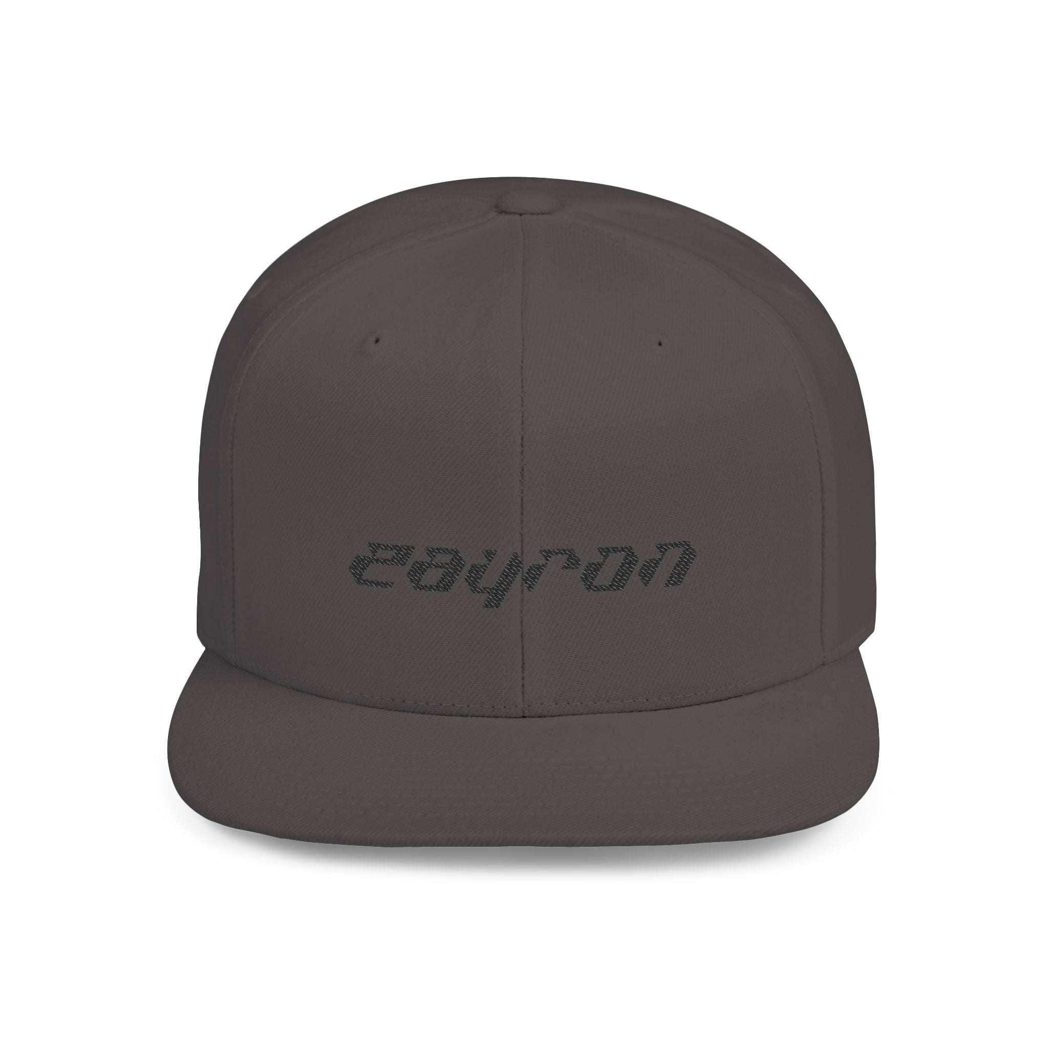 Retro Tech Logo Flat Bill Snapback Hat