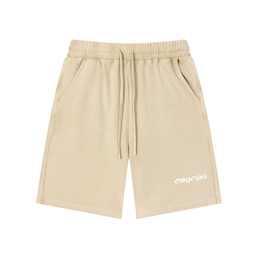 Mineral Wash Waffle Knit Shorts