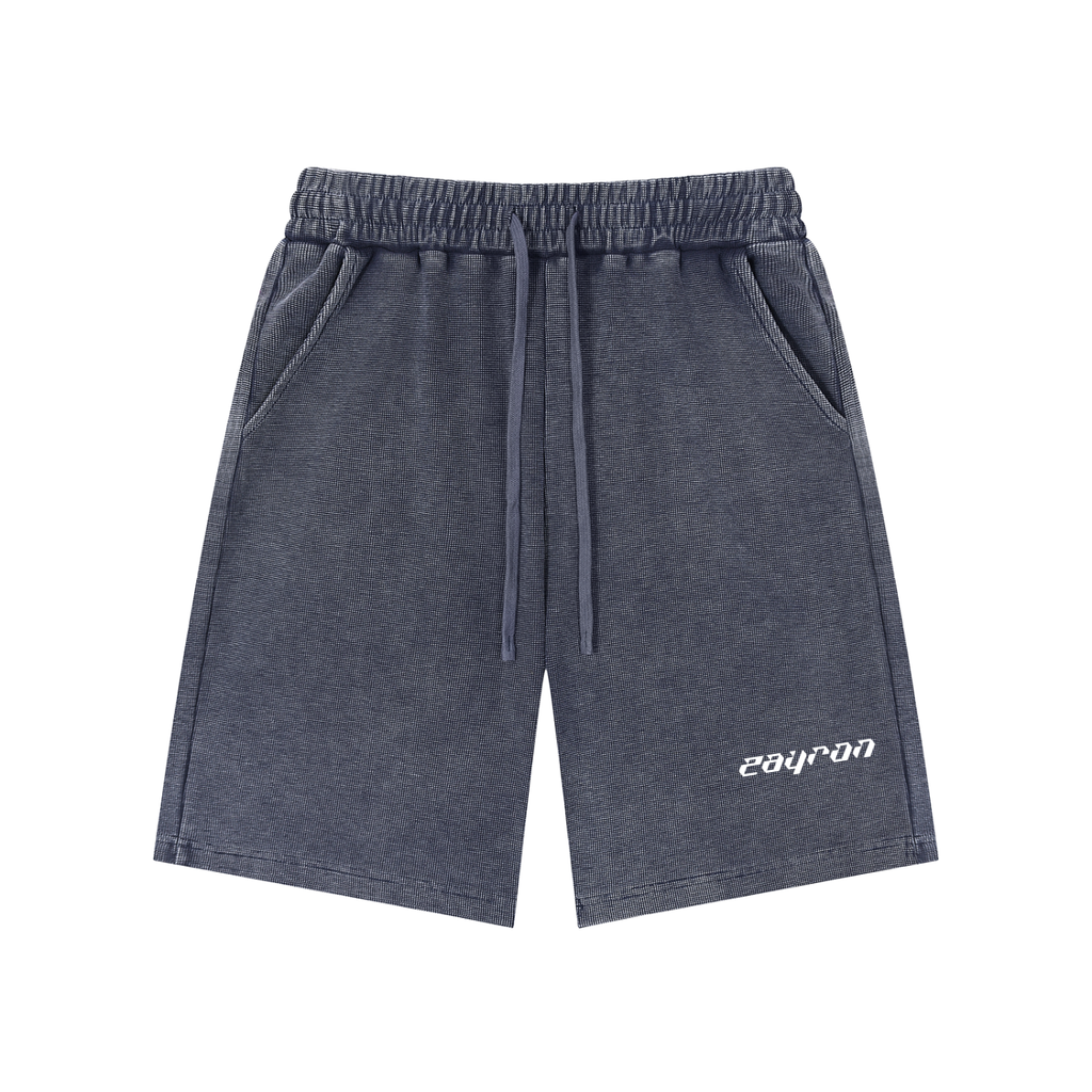 Mineral Wash Waffle Knit Shorts