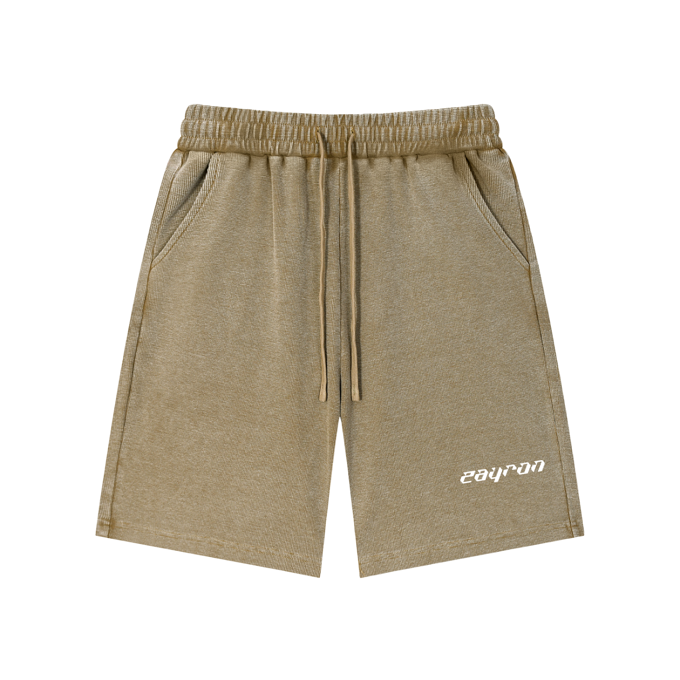 Mineral Wash Waffle Knit Shorts