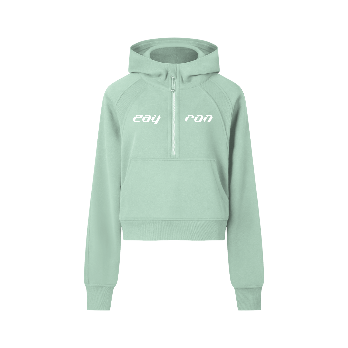 Cropped Half-Zip Hoodie – ZAYRON Cropped Half-Zip Hoodie – ZAYRON